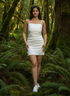 WHITE SHORT DRESS
