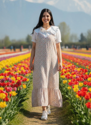FLORAL PRINT LONG MAXI DRESS