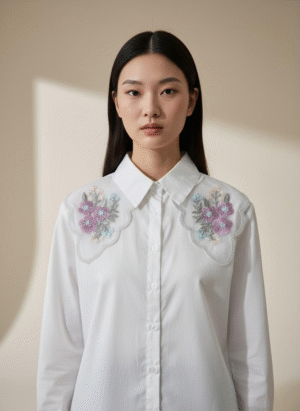 WHITE FULLSLEEVE SHIRT