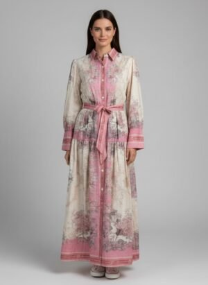 LONG PRINTED MAXI DRESS