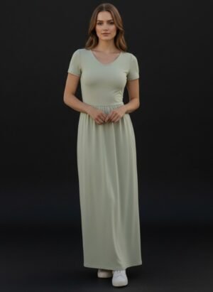 PISTA COLOUR LONG MIDI DRESS