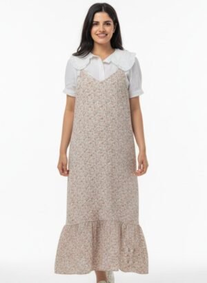 FLORAL PRINT LONG MAXI DRESS