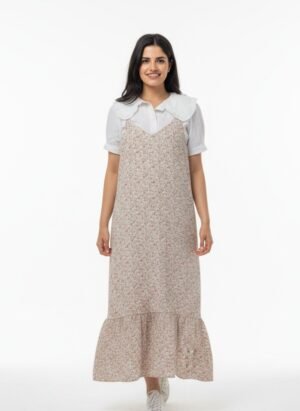 FLORAL PRINT LONG MAXI DRESS