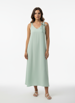 SAGE GREEN MIDI DRESS