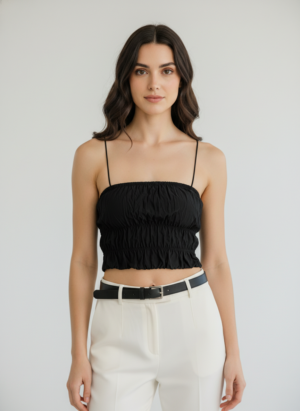 Black Padded Tank Top