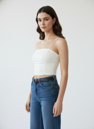 White Padded Tank Top