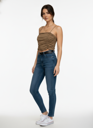 Chocolate Brown Padded Tank Top