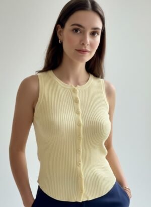 Yellow Sleeveless Top