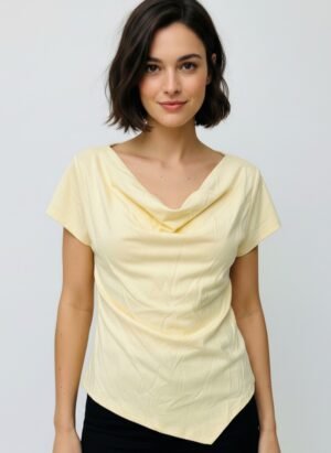 Yellow Half Sleeves Top